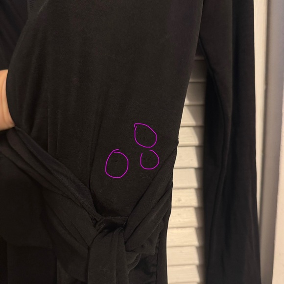 Alice + Olivia Kyra Deep V Neck Slinky Faux Wrap Long Dress - Picture 8 of 10